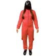 xx stdo stroj gra w kolory czerwony kolko kombinezon z kapturem pasek maska rozm 38