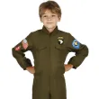 xx stdz stroj dla dzieci zielony pilot kombinezon rozm 120 130 cm