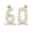 xx stojacy balon foliowy cyfra 6 84 cm jasny krem