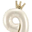 xx stojacy balon foliowy cyfra 9 84 cm jasny krem