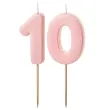 xx swieczki rozowe cyfry 10