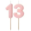 xx swieczki rozowe cyfry 13