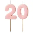 xx swieczki rozowe cyfry 20