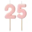 xx swieczki rozowe cyfry 25