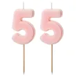 xx swieczki rozowe cyfry 55