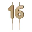 xx swieczki zlote cyfry 16