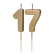 xx swieczki zlote cyfry 17