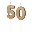 xx swieczki zlote cyfry 50