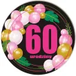 xx tablica powitalna 60 urodziny roz baloniki
