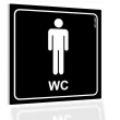 xx tabliczka informacyjna wc meskie
