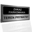 xx tabliczka informacyjna zakaz parkowania teren prywatny