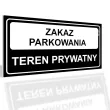 xx tabliczka informacyjna zakaz parkowania teren prywatny
