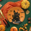 xx talerzyki nawiedzony dom na halloween 23 cm