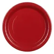 xx talerzyki papierowe ciemny czerwony 18cm 1 op 6 szt