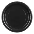 xx talerzyki papierowe czarny 23cm 1 op 6 szt