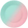 xx talerzyki papierowe ombre 18 cm 6 szt