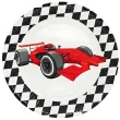 xx talerzyki papierowe racing 23 cm 8 szt