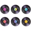 xx talerzyki papierowe retro disco 7cali 6szt z