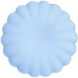 xx talerzyki plastikowe falbanka 22 x 22 cm blekitny 1 op 4 szt