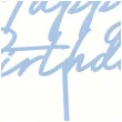 xx topper akrylowy na tort happy birthday mglisty niebieski 16 5 cm