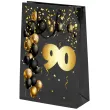 xx torebka czarna 90 urodziny czarno zloty duza