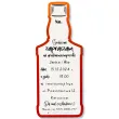 xx zaproszenie butelka whisky urodziny