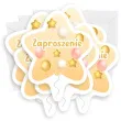 xx zaproszenie gwiazdeczka pink uni