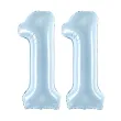 xx zestaw balonow liczba 11 niebieska