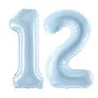 xx zestaw balonow liczba 12 niebieska