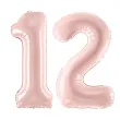 xx zestaw balonow liczba 12 rozowa