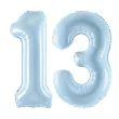 xx zestaw balonow liczba 13 niebieska