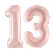 xx zestaw balonow liczba 13 rozowa