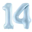 xx zestaw balonow liczba 14 niebieska
