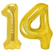 xx zestaw balonow liczba 14 zloty 33 dgt 2 szt