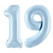 xx zestaw balonow liczba 19 niebieska