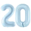 xx zestaw balonow liczba 20 niebieska
