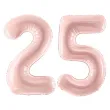 xx zestaw balonow liczba 25 rozowa