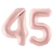 xx zestaw balonow liczba 45 rozowa
