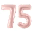 xx zestaw balonow rozowy liczba 75