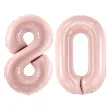 xx zestaw balonow rozowy liczba 80