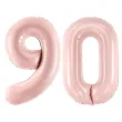 xx zestaw balonow rozowy liczba 90