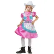 xx zestaw dla dzieci elegancka kowbojka sukienka pasek kapelusz chustka rozm 130 140 cm