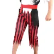 xx zestaw dla dzieci pasiasty pirat spodnie bluzka z kamizelka pasek bandana rozm 110 120 cm