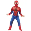 xx zestaw dla dzieci spider man kostium z muskulami kominiarka rozm m