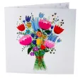 xx zk kartka okolicznosciowa karnet kw kwiaty bukiet 1 szt