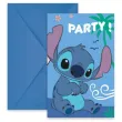 xx zk zaproszenia z kopertami stitch angel disney 6 szt