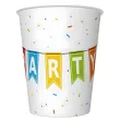 xx zku kubeczki pap kolorowe party 250 ml 6 szt bb