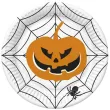xx zta talerzyki papierowe halloween daisy dynia pajeczyna 18 cm 8 szt