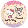 xx zta talerzyki papierowe hello kitty and kuromi 23cm 8 szt