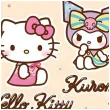 xx zta talerzyki papierowe hello kitty and kuromi 23cm 8 szt